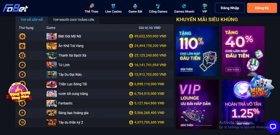 Game nổ hũ Trái Cây May Mắn